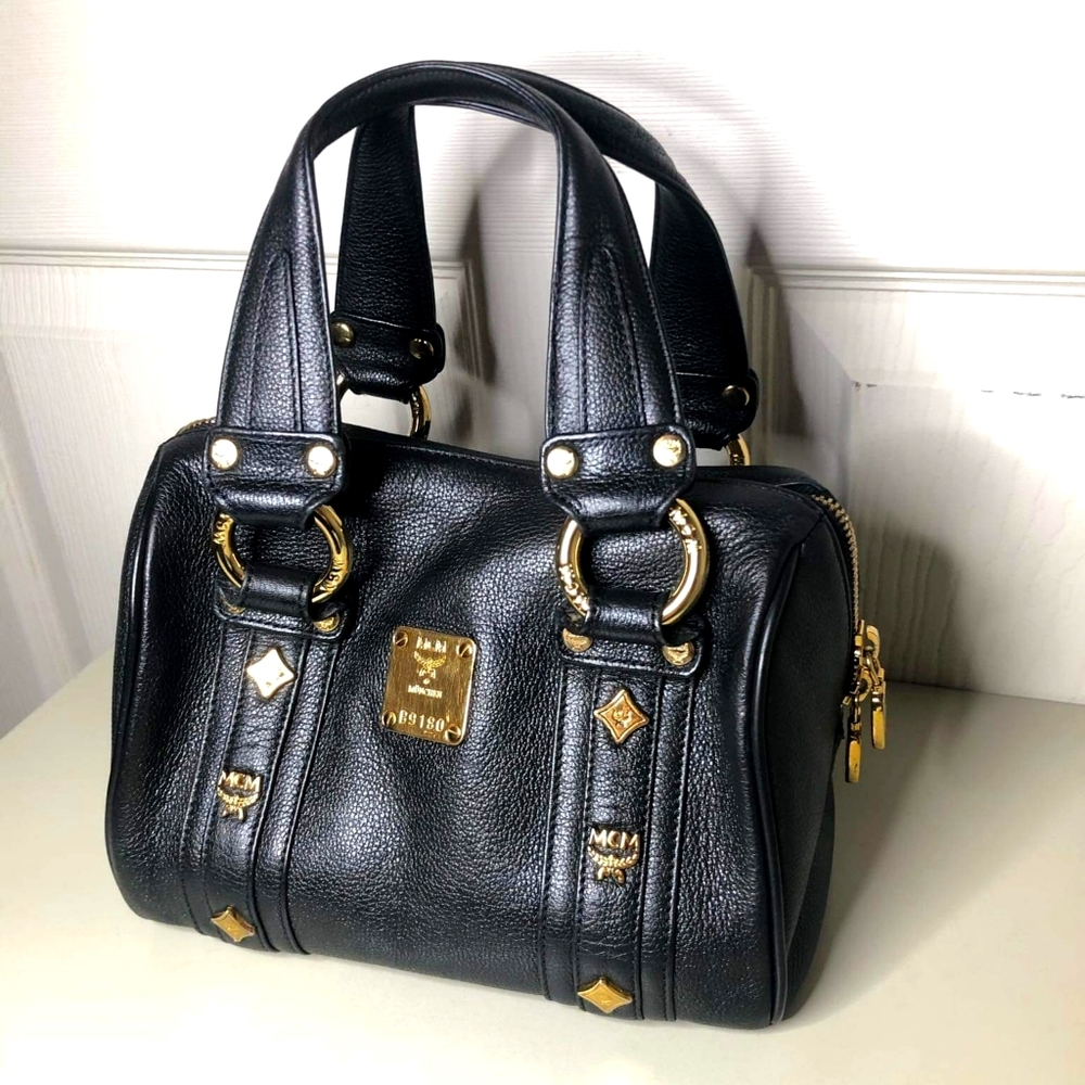 👝SOLD👝MCM mini boston with dustbag